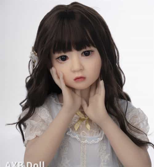 GB04头部 110cm 平胸 シリコン製娃娃头+TPE身体 实体娃娃 AXB Doll