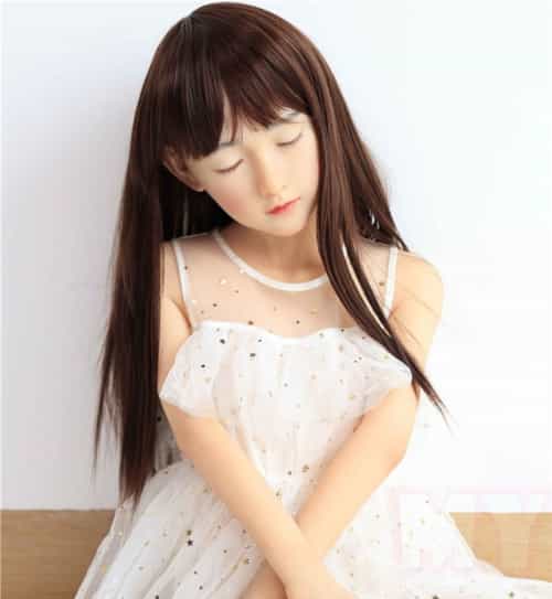 硅胶材质莉子RIKO 娃娃头 My Loli Waifu 略称MLWロり系实体娃娃 126cmAA-CUP